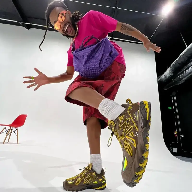 Amine outfit in Supreme, New Balance, and Crap Eyewear , 2023