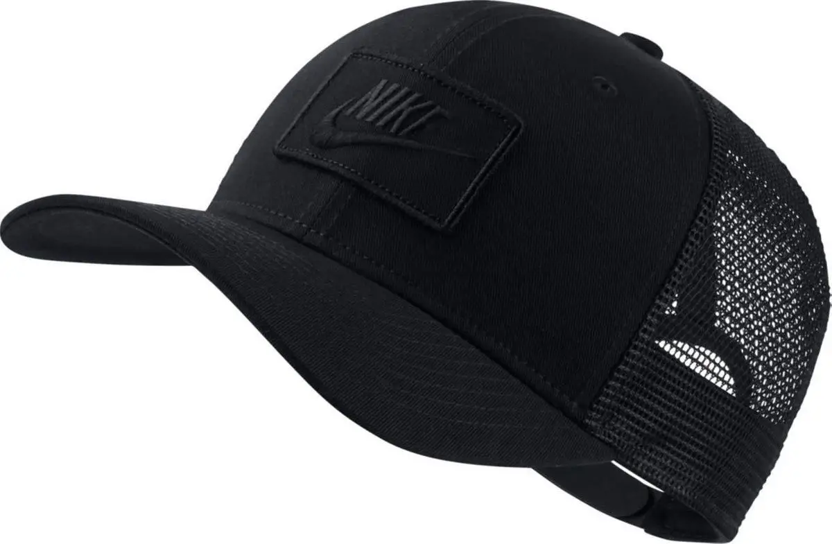 Nike Black logo Trucker $35