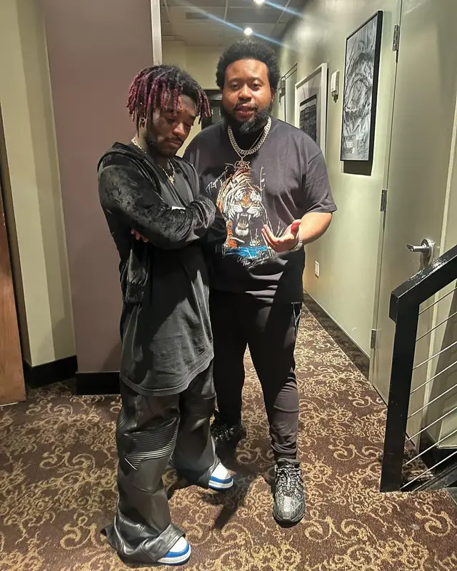 Lil Uzi Vert outfit in Balenciaga and Louis Vuitton, 2023