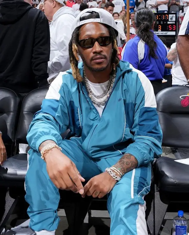 Future outfit in Martine Rose, Prada, and Nike, 2023