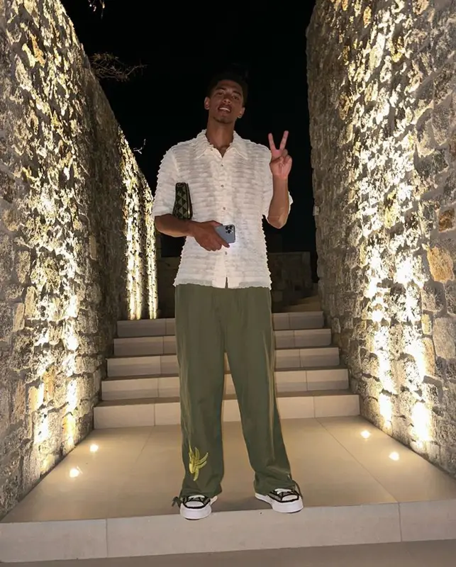 Jude Bellingham outfit in Marni, Maison Margiela, and Prada, 2023