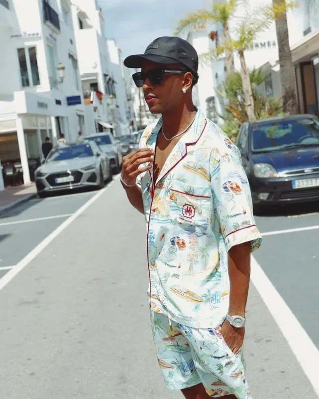 Rodrygo outfit in Homies Marbella and Dior, 2023