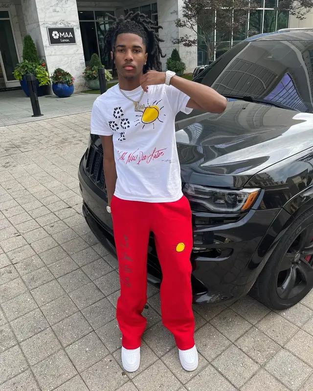Lil Darius outfit in Last Four and Nike, 2023