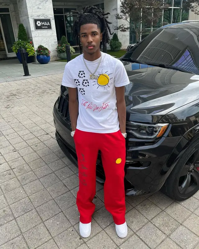 Lil Darius outfit in Last Four and Nike, 2023