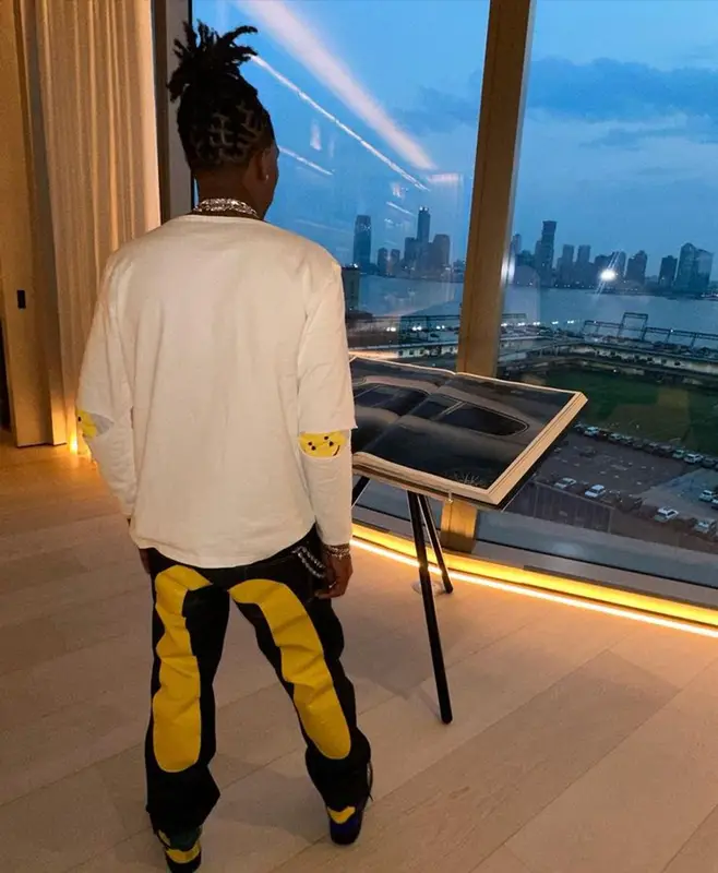 Lil Baby outfit in Kapital, Evisu, and Mannahatta NYC, 2023