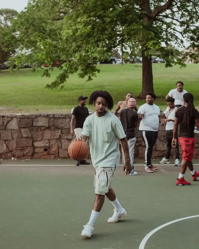 21 Savage outfit in A-Cold-Wall*, Louis Vuitton, and Nike, 2023