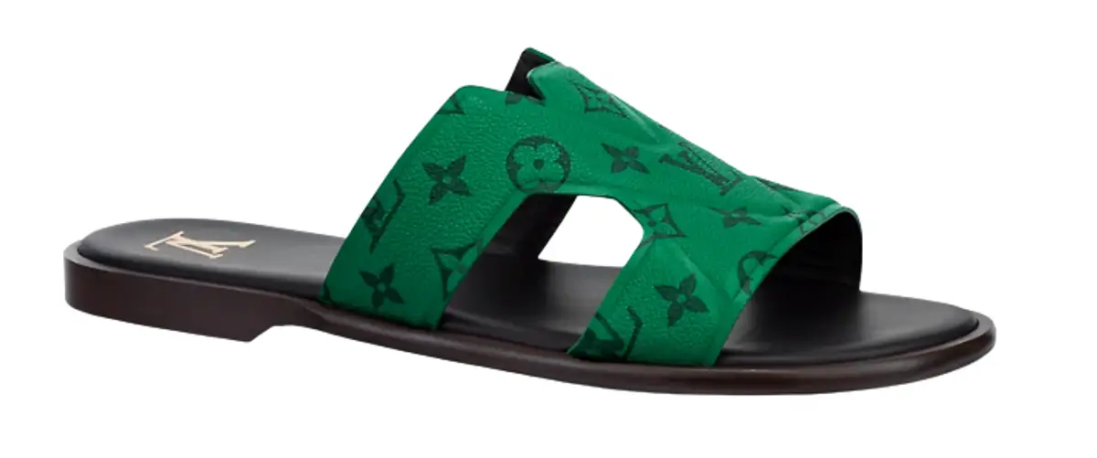 Louis Vuitton Green LV Oasis Mule $995
