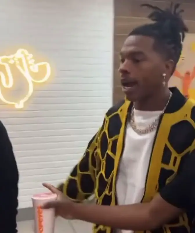 Lil Baby outfit in Ryan Knew, 2023