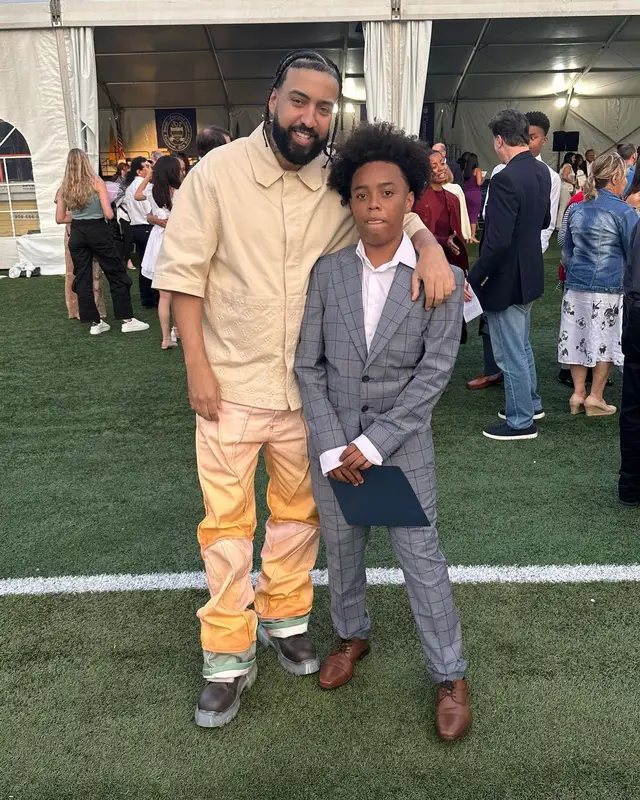French Montana outfit in Louis Vuitton, Who Decides War, and Rick Owens, 2023