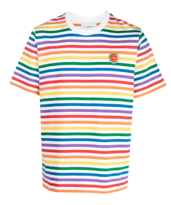 Casablanca Rainbow Organic Cotton T-Shirt $245