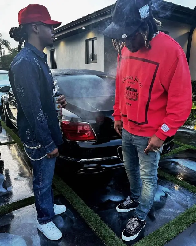 Future outfit in Gallery Dept., Amiri, and Vans, 2023