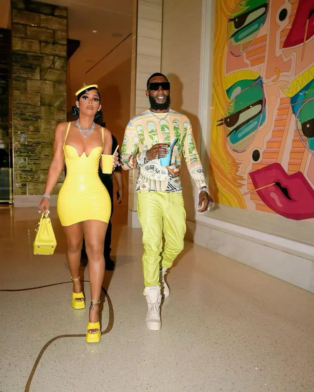 Gucci Mane outfit in Casablanca, Ferragamo, and Rick Owens, 2023