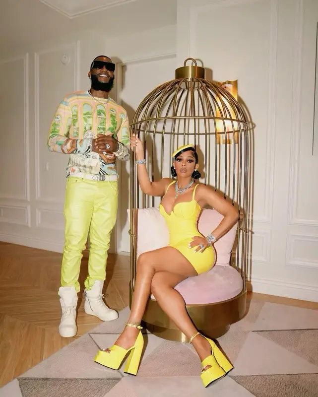 Gucci Mane outfit in Casablanca, Ferragamo, and Rick Owens, 2023