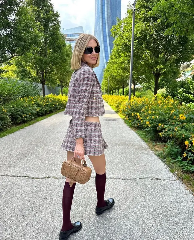 Chiara Ferragni outfit in Miu Miu, 2023