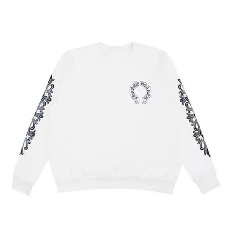 Chrome Hearts U-Neck Long Sleeves Cotton Logo Sweatshirts $1185