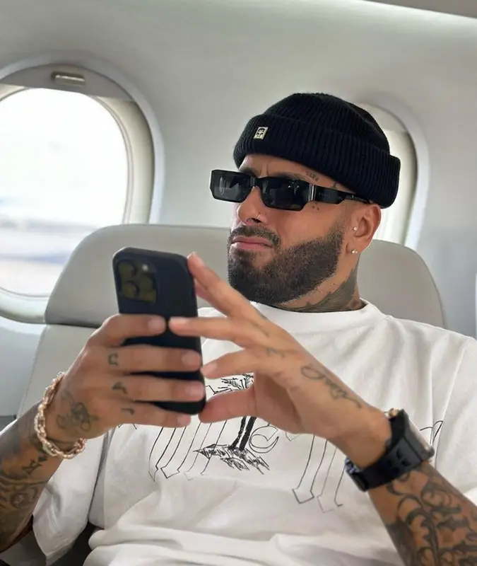 Nicky Jam outfit in Palm Angels, Eric Emanuel, and A BETTER FEELING, 2023