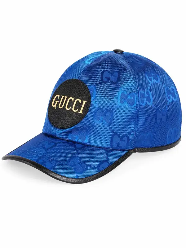 Gucci Off The Grid Nylon Baseball Cap In Blue $450