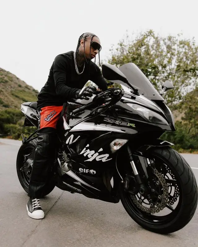 Tyga outfit in Lu'u Dan and Rick Owens, 2023