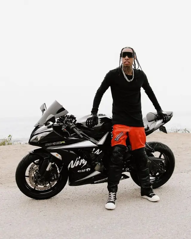 Tyga outfit in Lu'u Dan and Rick Owens, 2023
