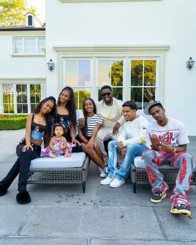 Justin Dior Combs outfit in Kapital, Gallery Dept., and Nike, 2023