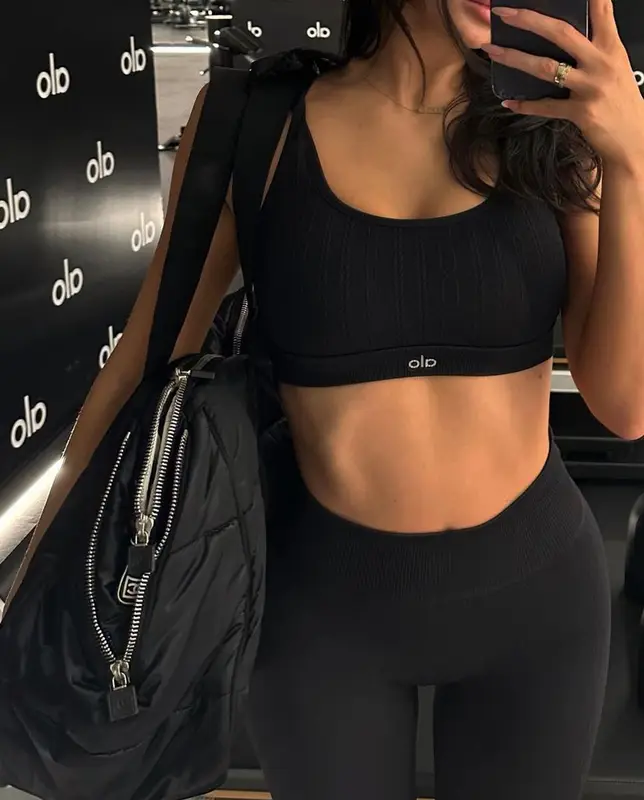 Kylie Jenner outfit in Alo Yoga and Chanel, 2023