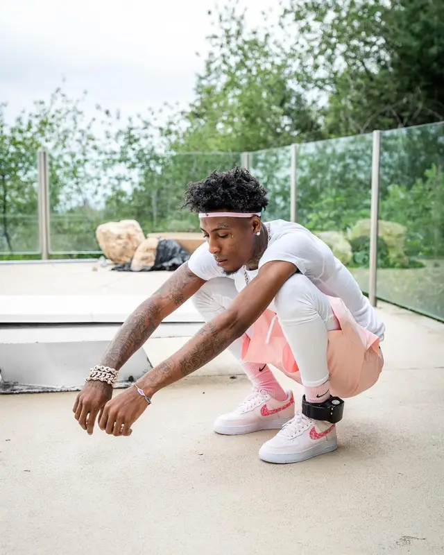 NBA YoungBoy outfit in Polo Ralph Lauren, Nike, and Amilli Atelier, 2023