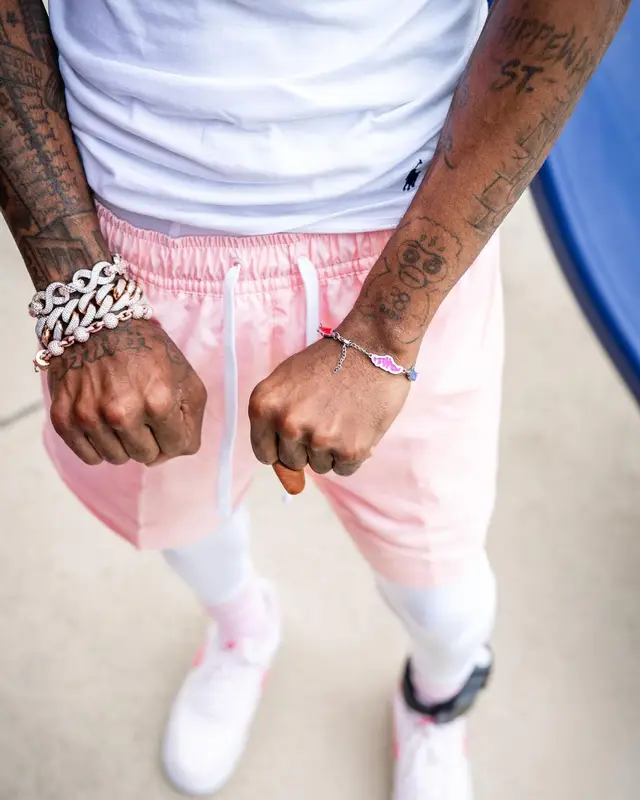NBA YoungBoy outfit in Polo Ralph Lauren, Nike, and Amilli Atelier, 2023