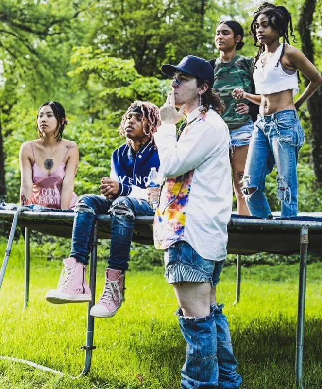 SoFaygo outfit in Givenchy, Amiri, and Rick Owens, 2023