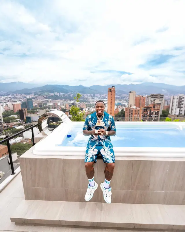 BandMan Kevo outfit in Amiri, 2023