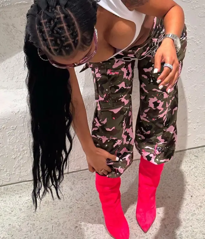 Jayda Wayda outfit in Danielle Guizio, Pretty Little Thing, and Louis Vuitton, 2023