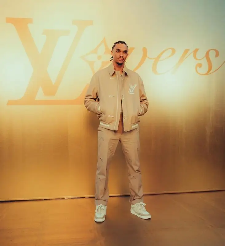 Trent Alexander-Arnold outfit in Louis Vuitton, 2023