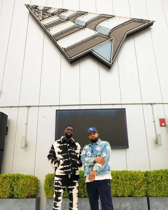 Samuel Umtiti outfit in Louis Vuitton, 2023