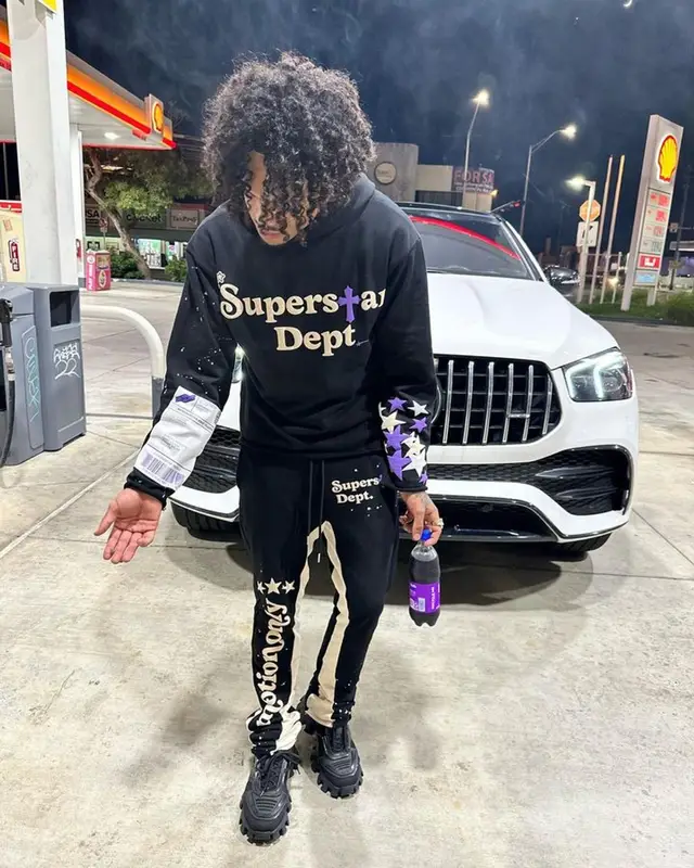 King Cid outfit in 410 Superstar Apparel and Prada, 2023
