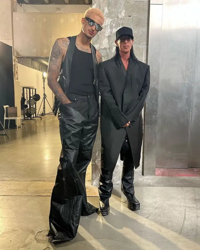 Kyle Kuzma outfit in Rick Owens, 2023