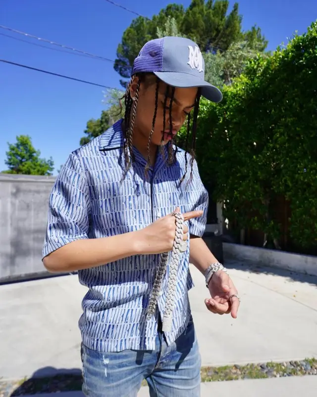SugarHill Ddot outfit in Nike and Amiri, 2023
