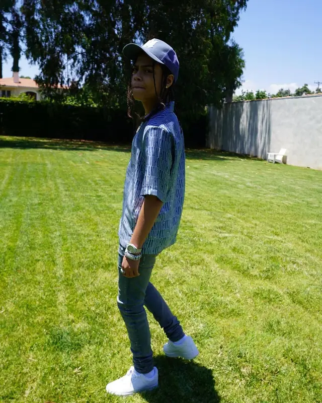 SugarHill Ddot outfit in Nike and Amiri, 2023