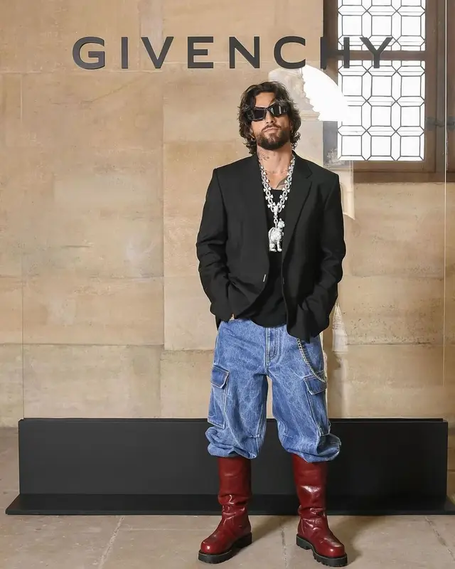 Maluma outfit in Givenchy, 2023