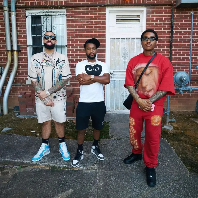 Lil Meech outfit in Saint Vanity and Nike, 2023