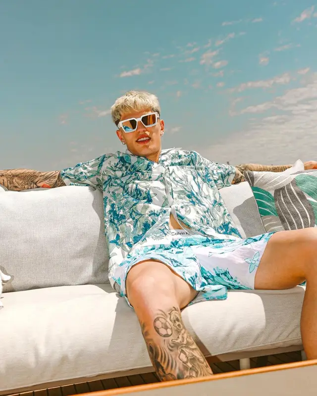 Alejandro Garnacho outfit in Louis Vuitton, 2023