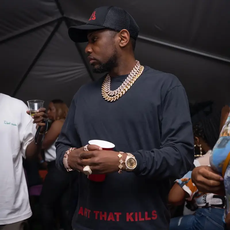 Fabolous outfit in Jordan, Gallery Dept., and Nike, 2023