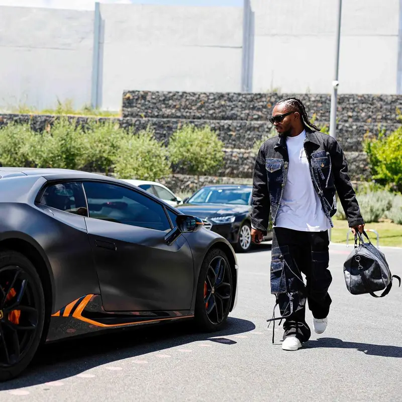 Renato Sanches outfit in Louis Vuitton, 2023