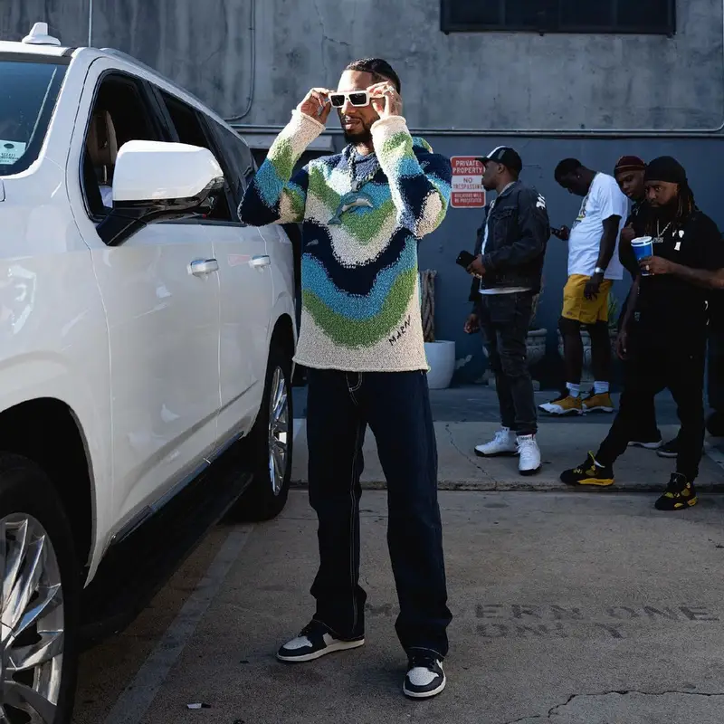 Key Glock outfit in Marni, Nike, and Celine, 2023