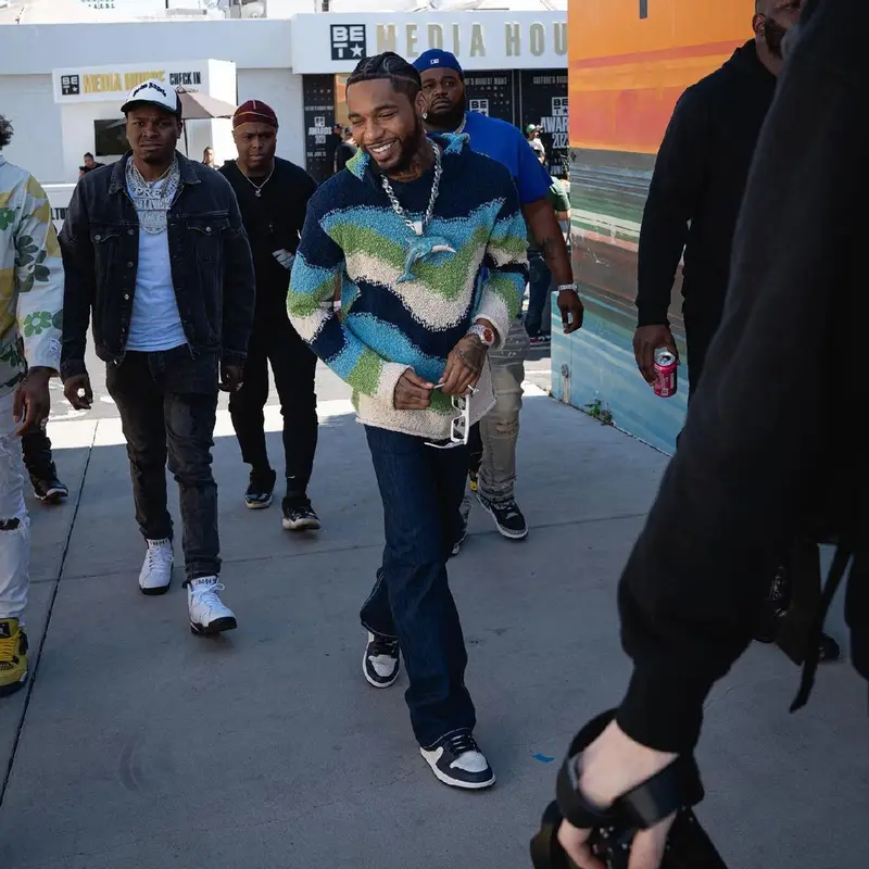 Key Glock outfit in Marni, Nike, and Celine, 2023
