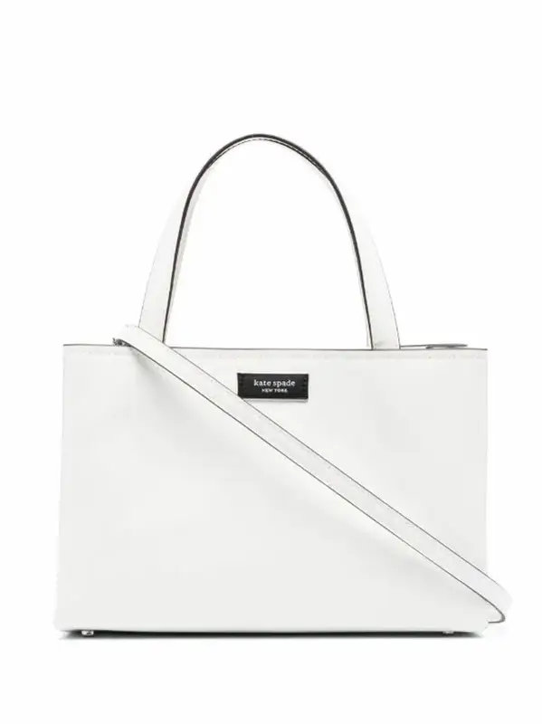 Kate Spade Logo-Patch Calf-Leather Tote Bag $492