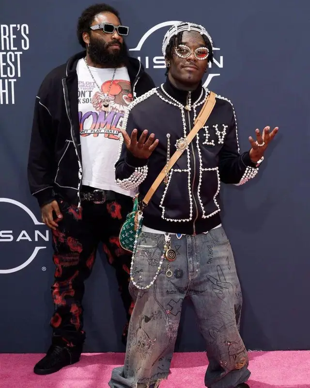 ASAP Bari outfit in Vintage, Vlone, and Louis Vuitton, 2023