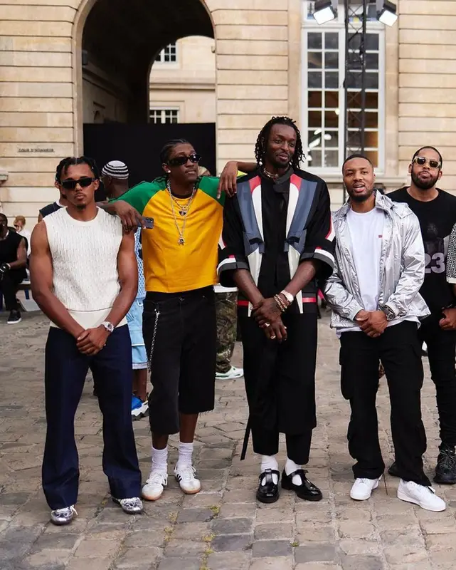 Jules Kounde outfit in Wales Bonner and Adidas, 2023