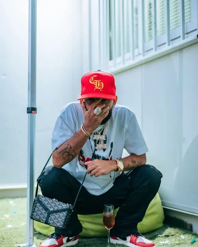 Arcangel outfit in Palm Angels, Goyard, and Chrome Hearts, 2023