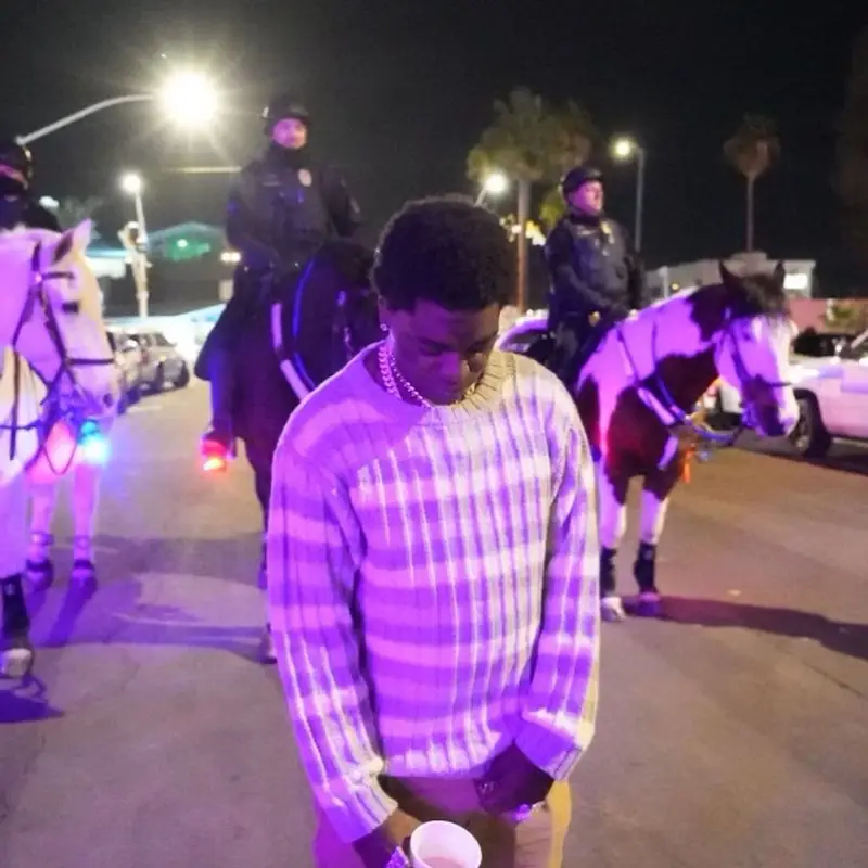 Kodak Black outfit in Pas Une Marque, 2023