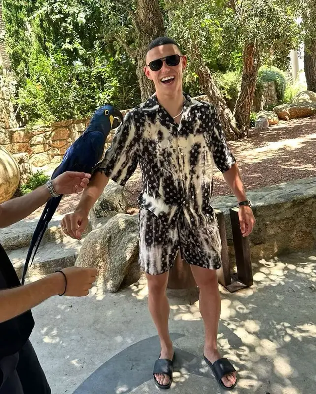 Phil Foden outfit in Amiri and Louis Vuitton, 2023