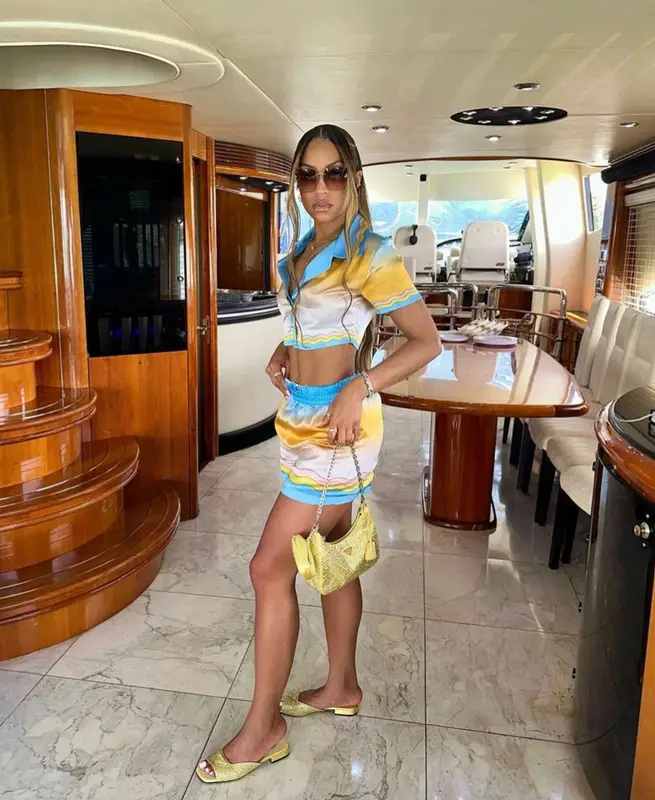 Jilly Anais outfit in Casablanca and Prada, 2023